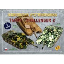 Jednoduchá vystřihovánka Tanky - Challenger 2