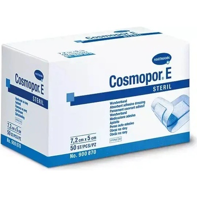 Cosmopor E obväz na rany sterilný 7,2 x 5 cm 50 ks