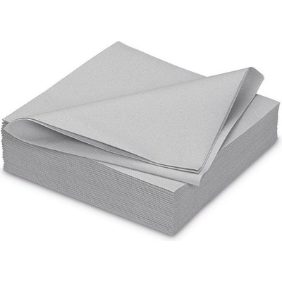 Santex ubrousky papírové Rainbow stříbrné 40x40cm 20ks