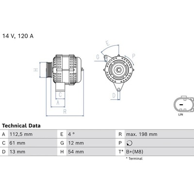 BOSCH 0 986 084 720 generátor (0986084720)