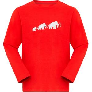 Mammut Детска блуза с дълъг ръкав Mammut Kid's Mammut Core Longsleeve Logo Longsleeve - Mammut Red - размер 140 (EU) (704-5544-0214)