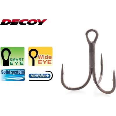 Decoy Trojháček Y-F33F Trebles 4ks Vel. 5
