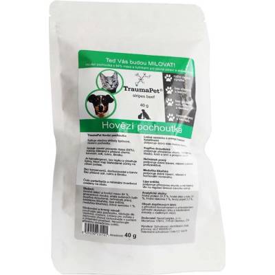 TRAUMAPET Beef stripes pochoutka 40 g