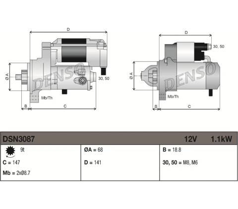 Startér DENSO DSN3087