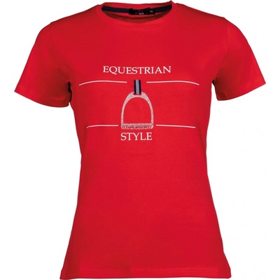 Triko Equine Sports Style červená – Zboží Dáma