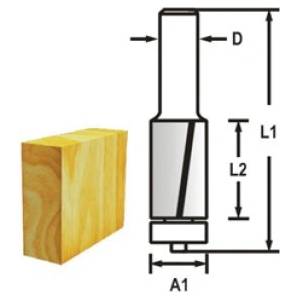 Makita Фрезова машина за канали с 2 режещи ръба, опашка 6 мм, 9, 5x26x67 мм D-47690 (D-47690)