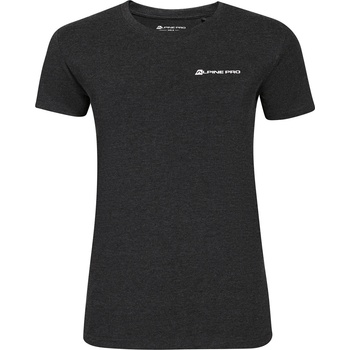 ALPINE PRO Дамска памучна тениска с fine cotton ALPINE PRO FRABA black ALPINE PRO | Cheren | ЖЕНИ | 3XL
