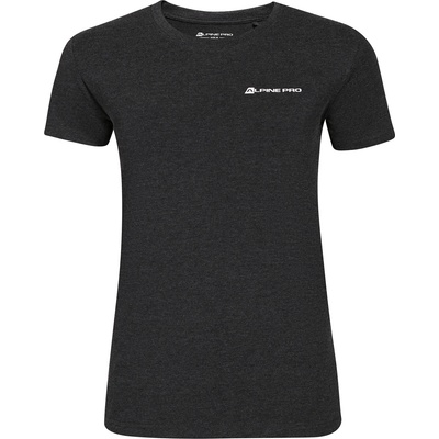 ALPINE PRO Дамска памучна тениска с fine cotton ALPINE PRO FRABA black ALPINE PRO | Cheren | ЖЕНИ | 3XL