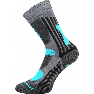 Voxx Vision dětské sportovní ponožky s Merino vlnou světle šedá