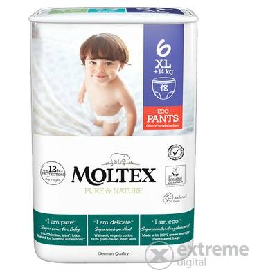 Moltex Pure and Nature Natahovací XL plus 14 kg 18 ks