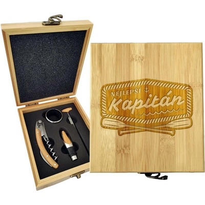 Sablio Dárková sada na víno Nejlepší kapitán: 147×168×49 mm