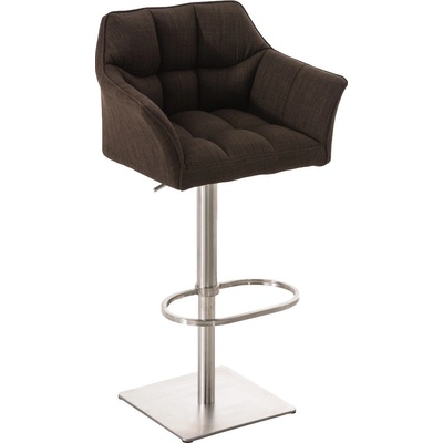 Design-Shop Damas E1 Hnědá / nerezový rám