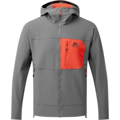 Mountain Equipment Мъжко софтшел яке Mountain Equipment Arrow Hooded Jacket Softshell jacket - Anvil / Redrock (003-3540-0212)