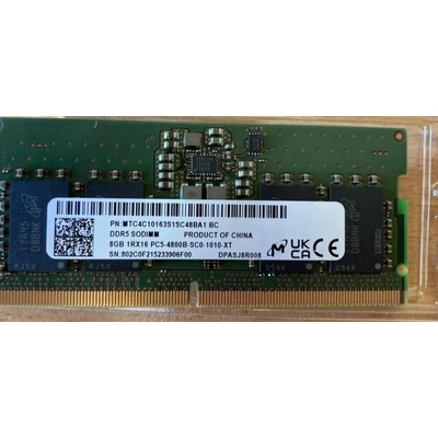 Micron 8GB DDR5 4800MHz MTC4C10163S1SC48BA1