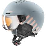 uvex Детска ски каска Uvex Kid's Rocket Visor Ski helmet - Rhino / Blush Matt - размер 51-55 cm (418-0715-0511)