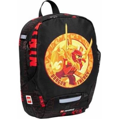 Batoh, pro školkaře, LEGO "Ninjago Dragon Energy", černý, vzorovaný