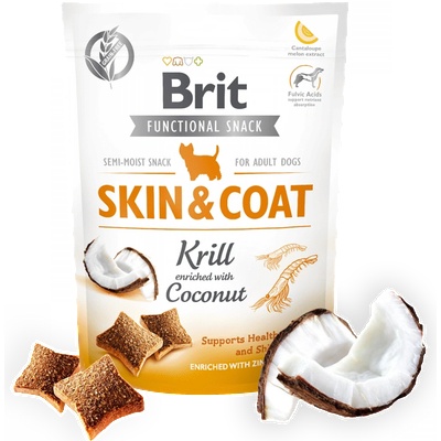 Brit Care Dog Functional Snack Skin&Coat Krill - за здрава кожа и блестяща козина 150gr