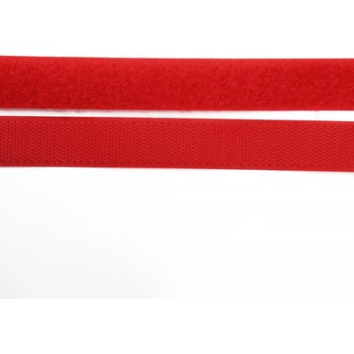Pro Háčkování Suchý zip, 20 mm, komplet červená