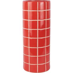 PT LIVING Червена керамична ваза (височина 40 cm) Retro Tiles - PT LIVING (PT4392RD)