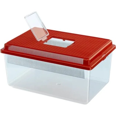 Ferplast Geo Flat Small - Пластмасов контейнер за рибки, костенурки , влечуги, насекоми и др. 35, 5 x 23, 5 x h 16, 5 см - 4 л