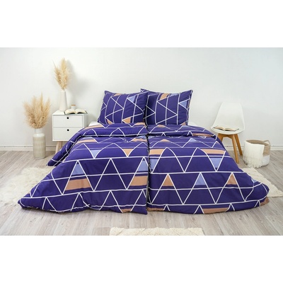 Stanex Metráž krep Pyramidy fialové (LS298)