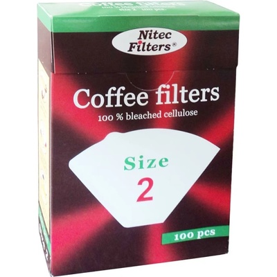 NITEC Хартиен филтър за кафемашини Nitec K02, 2 х 100 бр (K02)