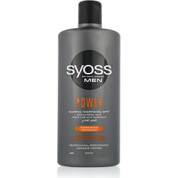 Syoss Men Power Shampoo 500 ml енергизиращ шампоан за мъже за здрава коса за мъже