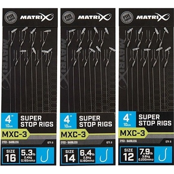 Matrix náväzcami MXC 3 Super Stop 10cm veĺ.12 8ks