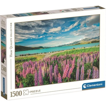 Clementoni Пъзел Clementoni от 1500 части - Лупини край езерото Текапо (31728)