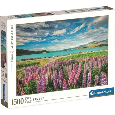 Clementoni Пъзел Clementoni от 1500 части - Лупини край езерото Текапо (31728)
