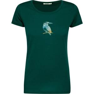 GreenBomb Дамска тениска GreenBomb Bird Look Loves T-shirt - Petrol Green (916-7655-0112)
