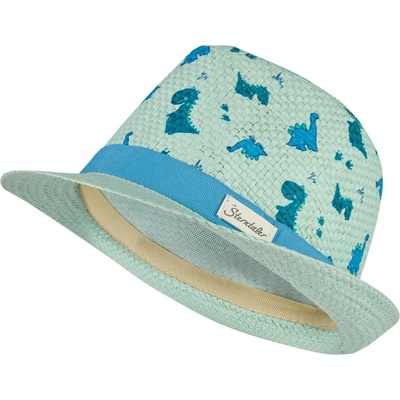 Sterntaler Детска шапка Sterntaler Kids' Straw Hat Dinosaur Hat - Hellmint - размер 53 cm (904-3671-0215)
