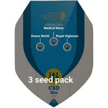 Royal Queen Seeds CBD Mix semena neobsahují THC 3 ks