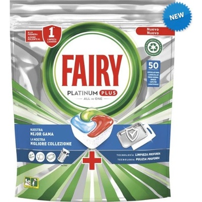 Fairy Platinum Original gélové kapsule do umývačky riadu 50 ks