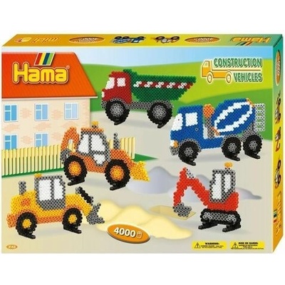 Hama H3143 Velká dárková sada Stavební stroje Midi
