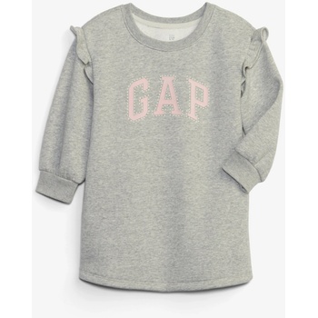 GAP Бебешка суитшърт рокля с лого GAP GAP | Siv | Момичешки | 110