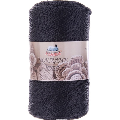VLNIKA Příze Macrame Ideo Varianta: 2 černo-modrá