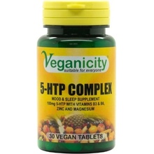 Veganicity 5-HTP Complex 100mg, pre pokojnú náladu a spánok, 30 vegan tabliet