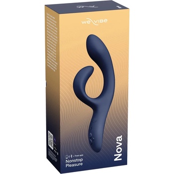 WE-VIBE Nova 2 - зареждащ се вибратор с интелигентен клиторен стимулатор (син)