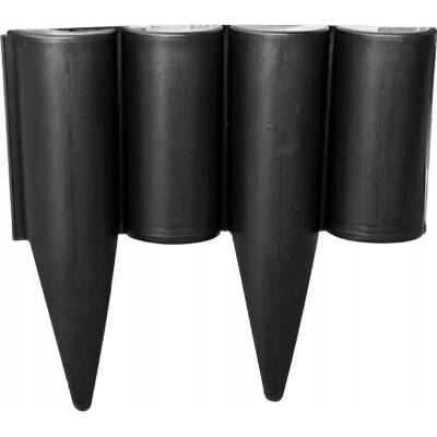 BRADAS Plastový obrubník - palisáda 2,5m, 225mm, černá PALGARDEN