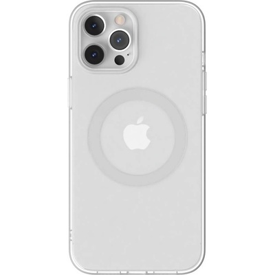 SwitchEasy MagClear Case - термополиуретанов (TPU) кейс с вграден магнитен конектор (MagSafe) за iPhone 12, iPhone 12 Pro (бял-прозрачен)