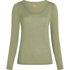 Icebreaker Дамско мериносово термобельо Icebreaker Women's Siren L/S Sweetheart Merino base layer - Lichen - размер XS (115-0451-3711)