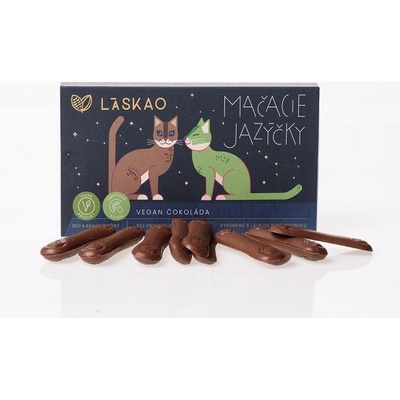 LÁSKAO Mačacie jazýčky s limetkovou príchuťou VEGAN 80 g