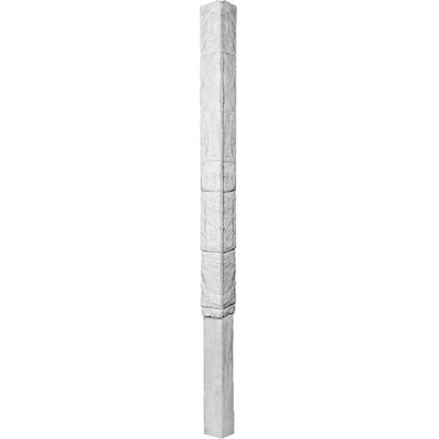 DITON Plotový systém NOVÁ TRÓJA Velikost: 15 x 15 x 400, Varianta: Nová Trója - sloupek 310 koncový přírodní, Povrch: natur, reliéfní