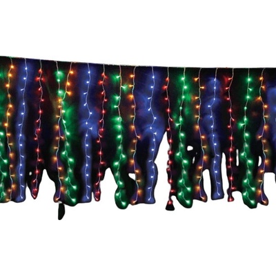 ACA Lightning LED vianočné záves 2x2m RGB žltá farba IP44 360 LED 8 funkciou