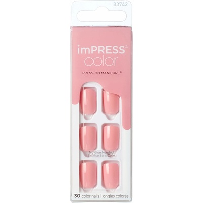 Kiss imPRESS Samolepiace nechty Color Pretty Pink 30 ks