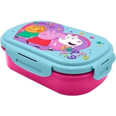 Kids Euroswan Desiatový box s príborom Peasiatko Peppa