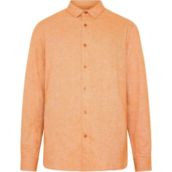 KnowledgeCotton Apparel Мъжка риза с копчета KnowledgeCotton Apparel Regular Fit Heavy Twill Flannel Shirt - Pumpkin Spice (033-2930-0412)