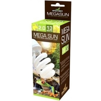 Savannah Mega Sun lampe reptiles UVA-UVB - Спирална лампа за терариум, 2.0 - 13 W