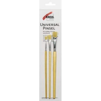 Kreul Universal Bristle Комплект плоски четки 3 бр (723002)